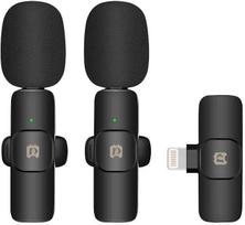 wireless lavalier microphone - Puluz PU3150B Lavalier Mikrofonas, juodas (Black) - 1 nuotrauka
