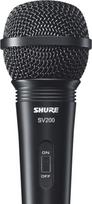 karaoke mikrofonas - Shure SV200 mikrofonas Juodas (Black) - 1 nuotrauka
