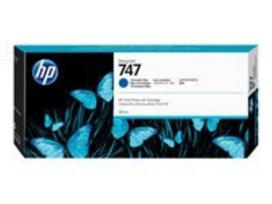 hp 300 kasete - HP 747 300-ml Chromatic Blue Ink Cartrid | P2V85A - 1 nuotrauka
