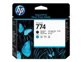 HP 774 Matte Black/Cyan Printhead | P2W01A