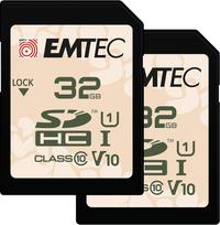 kortele sdhc - Emtec SD 32GB UHS-I U1 V10 Lauko (Outdoor) 2 vnt. - 1 nuotrauka