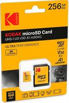 Kodak 256GB microSDXC UHS-I U3 V30 A1 Card + Adapter
