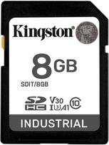 atminties kortele sd 8 gb - Kingston Industrial 8GB SDHC Class 10 UHS-I Memory Card - 1 nuotrauka