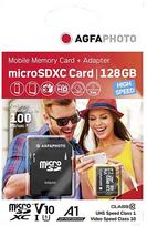 agfa - AgfaPhoto MicroSDXC UHS-I 128GB Class 10 U1 V10 Card (SB6033) - 1 nuotrauka