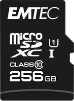 micro sd 256gb - Emtec EliteGold 256GB MicroSDXC UHS-I Class 10 + SD Adapter - 1 nuotrauka