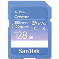 sdxc 128gb uhs ii - SanDisk Creator 128GB SDXC UHS-II Class 10 - 1 nuotrauka