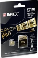 Emtec SpeedIN PRO 512GB microSDXC UHS-I Class 10 + SD Adapter