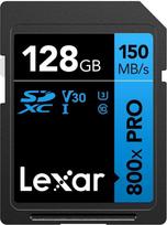 atminties kortele v30 - Lexar Professional 800x PRO 128GB SDXC UHS-I - 1 nuotrauka