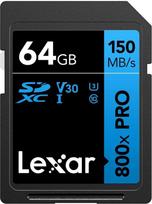 memory card 64gb - Lexar Professional 800x PRO 64GB SDXC UHS-I Flash atminties kortelė - 1 nuotrauka