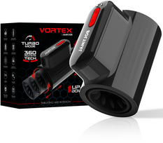 Masturbatorius Jamyjob Vortex Thrusting & 360 Rotate Tech Turbo Juodas (Black)