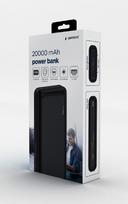 Gembird Power Bank PB20-02 20000 mAh, Juodas, 12 W