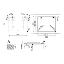 imontuojamos dujines kaitlentes - SMEG PV364NSA - 4 nuotrauka