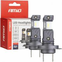 AMiO Hybrid H7/H18 6000K Canbus 60W LED Lemputės