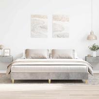 vidaXL Lovos rėmas be čiužinio, Betono pilka (Concrete Grey), 180x200 cm, apdirbta mediena