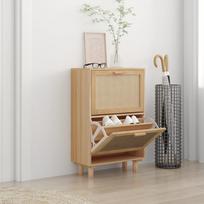 vidaXL Spintelė batams, ruda (Brown), 52 cm x 25 cm x 80 cm