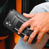 galaxy s24 fe telefono deklas - Supcase Unicorn Beetle Pro dėklas Samsung Galaxy S24 FE - Juodas (Black) - 1 nuotrauka