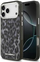 iphone 17 pro max deklas - Karl Lagerfeld IML Leopard Pattern MagSafe Dėklas Apple iPhone 17 Pro Max - Juodas (Black) - 1 nuotrauka