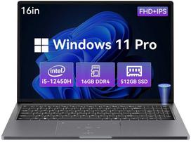 i5 12450h - Blackview AceBook 12K1, Intel Core i5-12450H, 16 GB, 512 GB, 16", WUXGA, Pilkas (Grey) - 1 nuotrauka