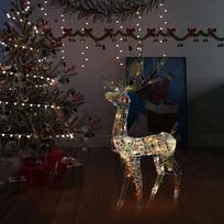 Kalėdinė dekoracija elnias, 120 cm, akrilas, 140 spalvotų LED, vidaXL FPRVXL329784