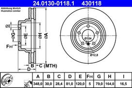 Stabdžių diskas 24.0130-0118.1