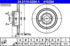 Stabdžių diskas 24.0110-0284.1