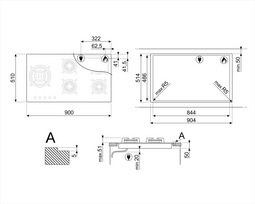 imontuojamas smeg - SMEG PV395LN - 5 nuotrauka