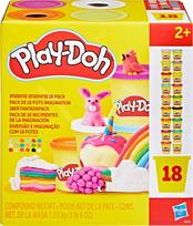 play doh - PLAY-DOH plastilino rinkinys „Įsivaizduok ką nori“, 18 vnt, G05225L0 - 1 nuotrauka