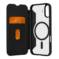 Dėklas Puro BOOK MAG Booklet Case for iPhone 16 Plus, juodas Prekė-PUIPC1667BKMAGBLK
