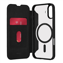 odinis iphone deklas - Dėklas Puro BOOK MAG Booklet Case for iPhone 16, juodas Prekė-PUIPC1661BKMAGBLK - 1 nuotrauka