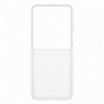 z flip6 - Samsung Silicone case, Galaxy Flip7 FE, baltas - Dėklas - 1 nuotrauka