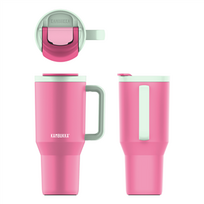Kambukka Rio Tumbler, 950 ml, Bubblegum Mint, rožinė - Termogertuvė