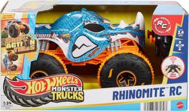 hot wheels mattel - Mattel Hot Wheels Monster Trucks RC automodelis Rhinomite JBK11, 1:24 - 1 nuotrauka