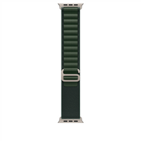 Apple Watch Alpine Loop, 49 mm, Large, natural titanium, dark green - Dirželis