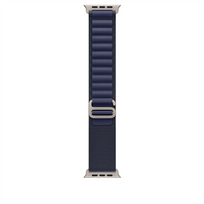 Apple Watch Alpine Loop, 49 mm, Large, natural titanium, navy - Dirželis