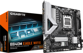 pagrindine plokste am5 ddr5 - Gigabyte B840M EAGLE WIFI6 AM5 mATX - 1 nuotrauka