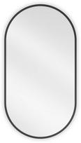 Veidrodis Mexen Loft Oval, klijuojamas, 75 cm x 40 cm, Juodas (Black)