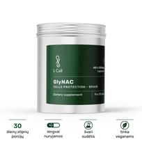 L CELL GlyNAC, 500 mg, 60 kapsulių