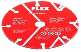 Pjovimo diskas FLEX CA-CD, 76 mm x 1 mm x 10 mm