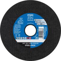 metalo pjovimas - Pjovimo diskas kampiniam šlifuokliui Pferd EHT, 125 mm x 1 mm x 22.23 mm - 1 nuotrauka