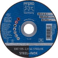 Pjovimo diskas kampiniam šlifuokliui Pferd SG Steelox, 125 mm x 2.4 mm x 22.23 mm