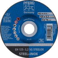 Pjovimo diskas kampiniam šlifuokliui Pferd SG Steelox, 125 mm x 3.2 mm x 22.23 mm