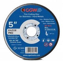 Pjovimo diskas kampiniam šlifuokliui CGW, 125 mm x 1 mm x 22.23 mm