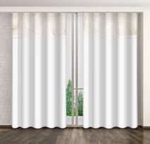 Naktinė užuolaida ZMK-075, aukso/balta/smėlio, 160 cm x 250 cm