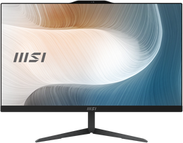 stacionarus kompiuteriai - MSI Modern AM242 12M-1629XDE All-in-One juodas (Black) 23.8" FHD, Intel Core i3-1215U, 8GB RAM, 256GB M.2 SSD - 1 nuotrauka