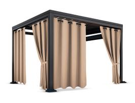 Sodo užuolaidos ZMOC-06, 150 cm x 220 cm, smėlio