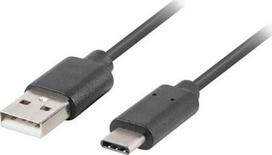 Lanberg USB To USB Type-C Black 1.8m