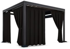Sodo užuolaidos, 155 cm x 220 cm, juoda