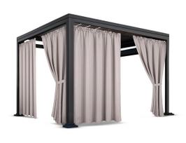 Sodo užuolaidos ZMOB-01, 150 cm x 220 cm, smėlio