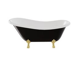 Vonia, laisvai pastatoma Besco Otylia B&W, 170 cm x 77 cm x 69.5 cm, ovalas