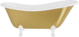 Vonia, laisvai pastatoma Besco Otylia Glam, 160 cm x 77 cm x 69.5 cm, ovalas